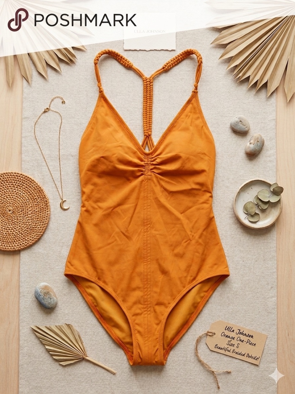Ulla Johnson Braided One-Piece Swimsuit